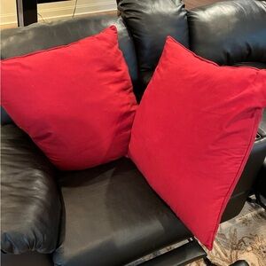 Pair of large throw pillows